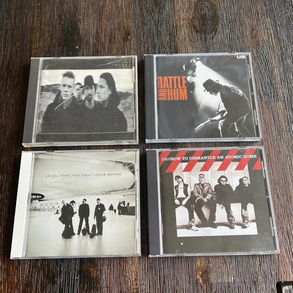 (4) U2 Compact Discs CD Joshua Tree Rattle & Hum All That You Leave Behind How +